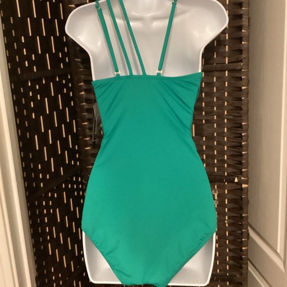 TUMMY CONTROL STRAPPY ONE SHOULDER ( Size: 14) ( Color:Light Green) - Picture 8 of 8